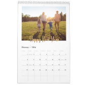 ハッピーニューイヤー2024ゴールデン中国のドラゴングリーン カレンダー (2月 2026)