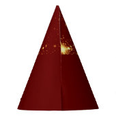 ハッピーニューイヤー2024ゴールデン中国のドラゴンレッド パーティーハット (裏面)