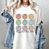 ハッピーニューイヤー2024ディスコボール新年 Tシャツ