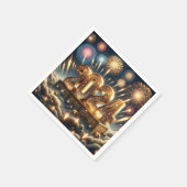 ハッピーニューイヤー2024ナプキンス スタンダードカクテルナプキン (角)