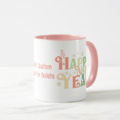 ハッピーニューイヤー2024レトロカラフルパーティー2024 マグカップ (正面右)