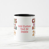 ハッピーニューイヤー2024ヴィンテージヒッピー新年パーティー マグカップ (中央)