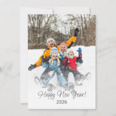 ハッピーニューイヤー2024家族モダン シーズンカード (正面)