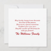 ハッピーニューイヤー2024花火クリスマスツリー赤 シーズンカード (裏面)