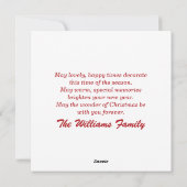 ハッピーニューイヤー2024花火クリスマスツリー赤 シーズンカード (裏面)