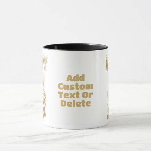 ハッピーニューイヤー2024金ゴールドニューイヤーパーティーマグカップ マグカップ (中央)