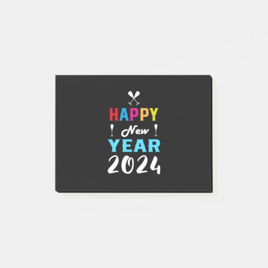 ハッピーニューイヤー2024 (9) ポストイット (正面)
