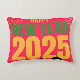 ハッピーニューイヤー2025お祝い アクセントクッション