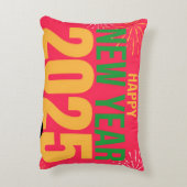 ハッピーニューイヤー2025お祝い アクセントクッション (裏面(縦))