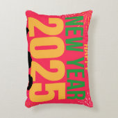 ハッピーニューイヤー2025お祝い アクセントクッション (正面(垂直))