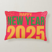 ハッピーニューイヤー2025お祝い アクセントクッション (裏面)