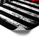 ハッピーニューイヤー2025アメリカ国旗のクリスマス家族の火災 ポスター (角)