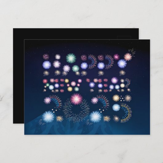 ハッピーニューイヤー2025アート シーズンポストカード (正面/裏面)