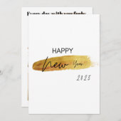 ハッピーニューイヤー2025グリーティングカード シーズンカード (正面/裏面)