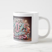 ハッピーニューイヤー2025コーヒーカスタマイズ専門マグ ジャンボコーヒーマグカップ (右)