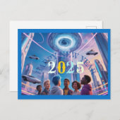 ハッピーニューイヤー2025ホリデーポストカード シーズンポストカード (正面/裏面)