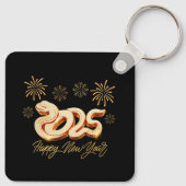 ハッピーニューイヤー2025中国のヘビの年 キーホルダー (裏面)