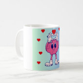 ハッピーニューイヤー2025年 コーヒーマグカップ (正面左)