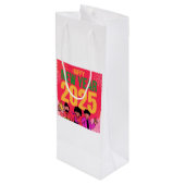 ハッピーニューイヤー2025抱き枕 ワインギフトバッグ (裏面アングル)