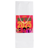 ハッピーニューイヤー2025抱き枕 ワインギフトバッグ (裏面)