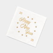 ハッピーニューイヤー2025星 箔ナプキン (左)