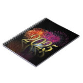 ハッピーニューイヤー2025花火金ゴールド ノートブック (左側)