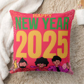 ハッピーニューイヤー2025装飾用クッション** クッション (ブランケット)