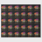 ハッピーニューイヤー2025金ゴールド花火 ラッピングペーパー (フラット)