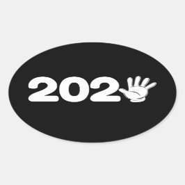 ハッピーニューイヤー2025 – 新年パーティー2025 楕円形シール