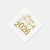 ハッピーニューイヤー2026パーティーナプキンス – フェスティバル表 スタンダードカクテルナプキン (角)