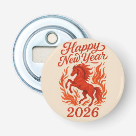 ハッピーニューイヤー2026炎の馬 栓抜き