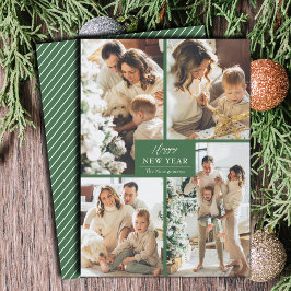 ハッピーニューイヤー4フォトコラージュ シーズンカード