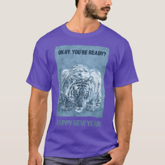 ハッピーニューイヤー・オブ・ザ・ウォーター・タイガーNYEパーティー・チネス Tシャツ