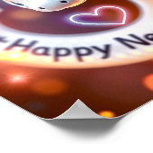 ハッピーニューイヤー・オブ・ザ・ウッド・ヘビ ポスター (角)