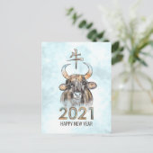 ハッピーニューイヤー・オブ・ザ・オックス – 2021年記念はがき シーズンポストカード (スタンド正面)