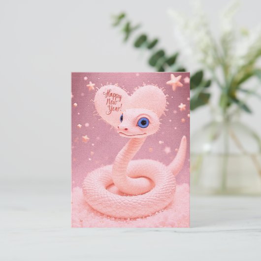 ハッピーニューイヤー・オブ・ザ・スネークポスター ポストカード (スタンド正面)