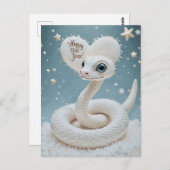 ハッピーニューイヤー・オブ・ザ・スネークポスター ポストカード (正面/裏面)