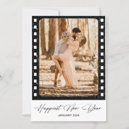 ハッピーニューイヤー クラシックカメラフィルム コラージュ写真 シーズンカード
