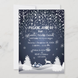 ハッピーニューイヤー&クリスマスホリデーパーティー 招待状