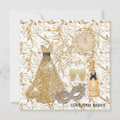 ハッピーニューイヤー ゴールド シーズンカード (正面)