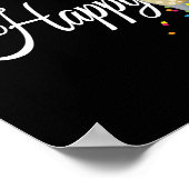 ハッピーニューイヤー、シャンパン&紙吹雪 ポスター (角)