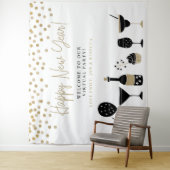 ハッピーニューイヤー バーチャルパーティー 背景 名前 タペストリー (インサイチュ)