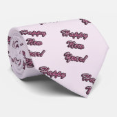 ハッピーニューイヤー(ピンク文字) ネクタイ (ロール)