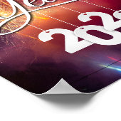 ハッピーニューイヤー – フェスティバルお祝いデザイン ポスター (角)