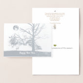 ハッピーニューイヤー：プロスペクト公園，ニューヨーク – 休日 箔カード (ディスプレー)