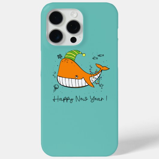 ハッピーニューイヤー – ホエール恋人 Case-Mate iPhoneケース (裏面)