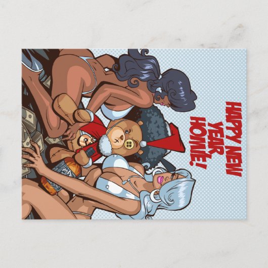 ハッピーニューイヤー・ホミー！ シーズンポストカード (正面)