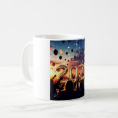 ハッピーニューイヤー・マグカップ2025 コーヒーマグカップ (正面左)