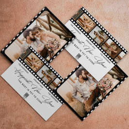 ハッピーニューイヤー ミニマル カメラ フィルム コラージュ フォト シーズンカード