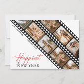ハッピーニューイヤー ミニマル カメラ フィルム コラージュ フォト シーズンカード (正面)